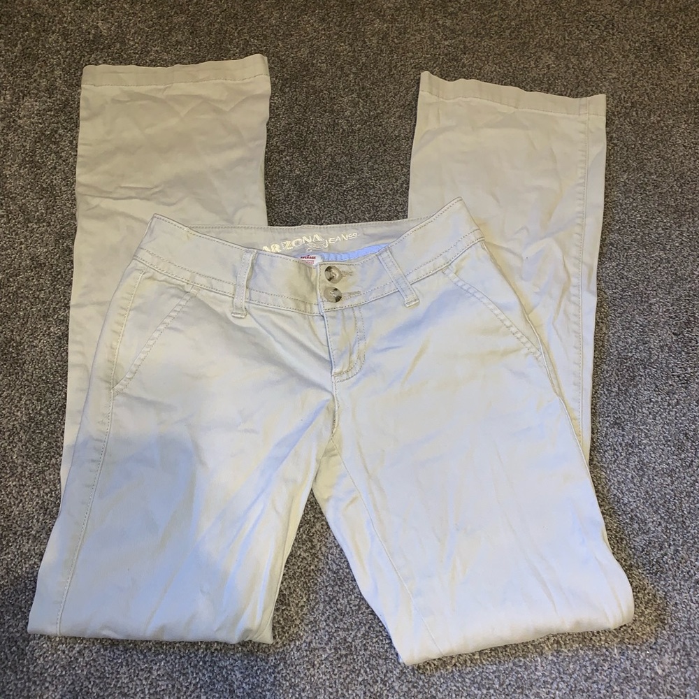Arizona Jeans khaki bootcut pants